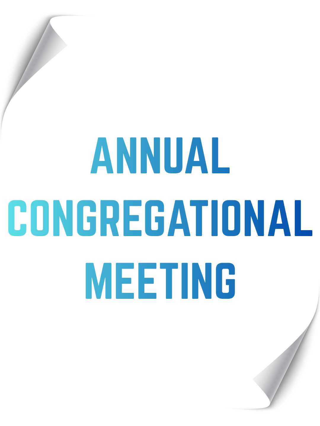 ANNUAL congregational meeting